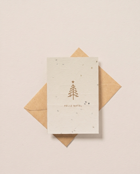 Immagine di Cartolina Piantabile Buon Natale - Albero